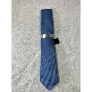 NEW Alfani Blue Diagonal Striped Tie - NWT